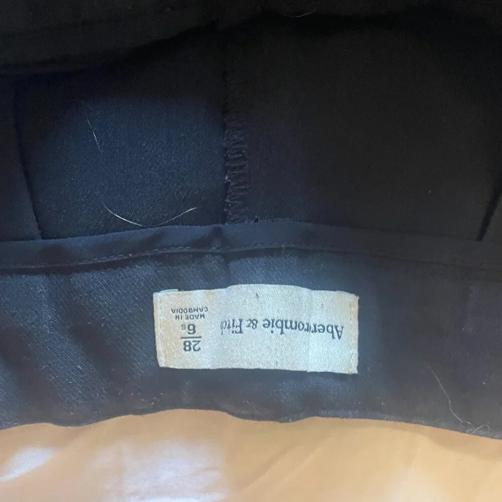 Abercrombie & Fitch Black Wide Leg Pants - Picture 4 of 6
